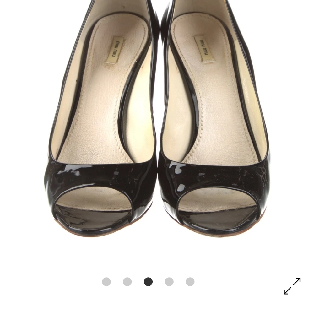 Miu Miu Black Heels Minimalist Design